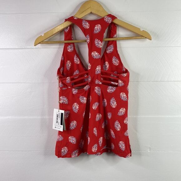 CARVE DESIGNS *FLAWS Red La Jolla Georgia Tankini Racerback Swimsuit Top Size XS - Picture 2 of 13